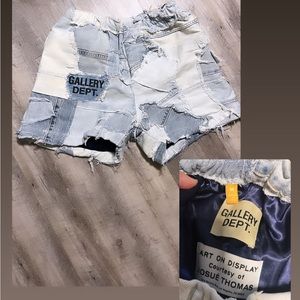 Gallery dept distressed jean shorts
